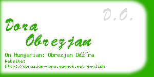 dora obrezjan business card